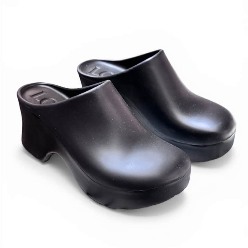 Loewe Loewe Terra Foam Clog Black Rubber Never worn, with tag - Front View