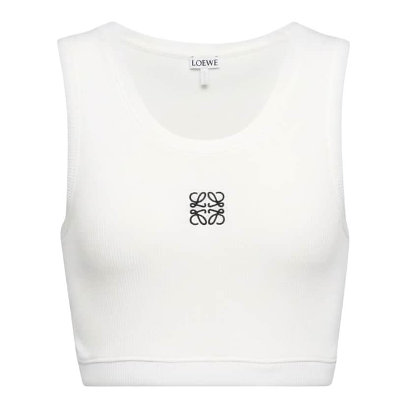 Loewe Loewe X Anagram Cropped White Cotton Never worn, with tag - Front View