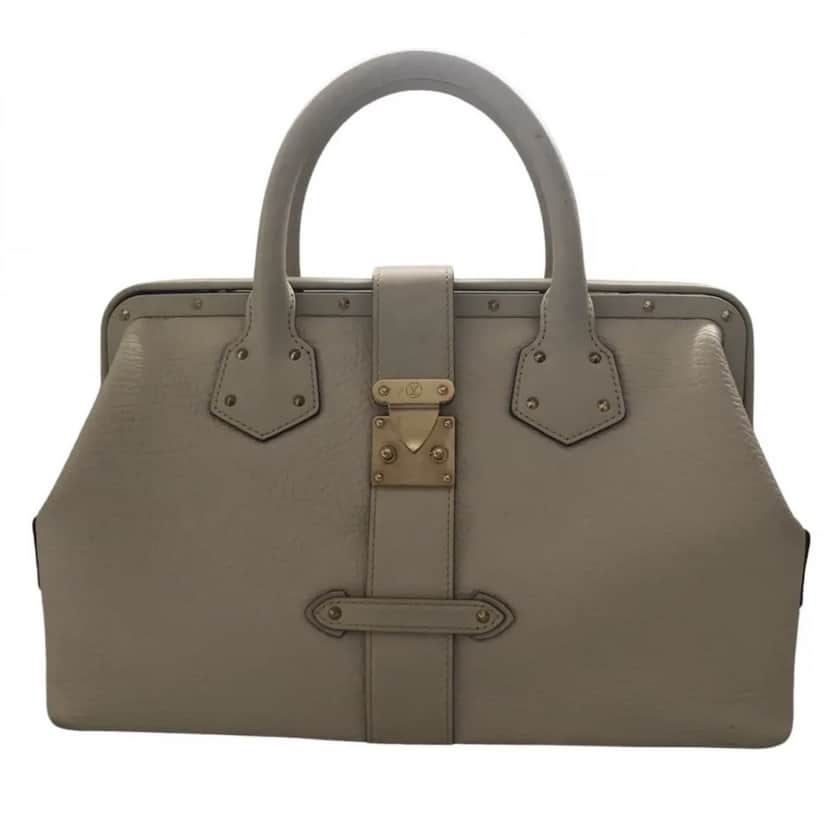 Louis Vuitton Ingénieux Leather Handbag White Leather Good condition - Front View