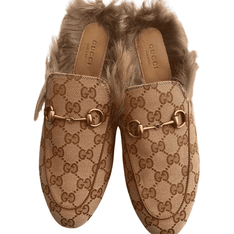 Gucci Princetown GG Mules Beige Canvas Never worn, with tag - Front View