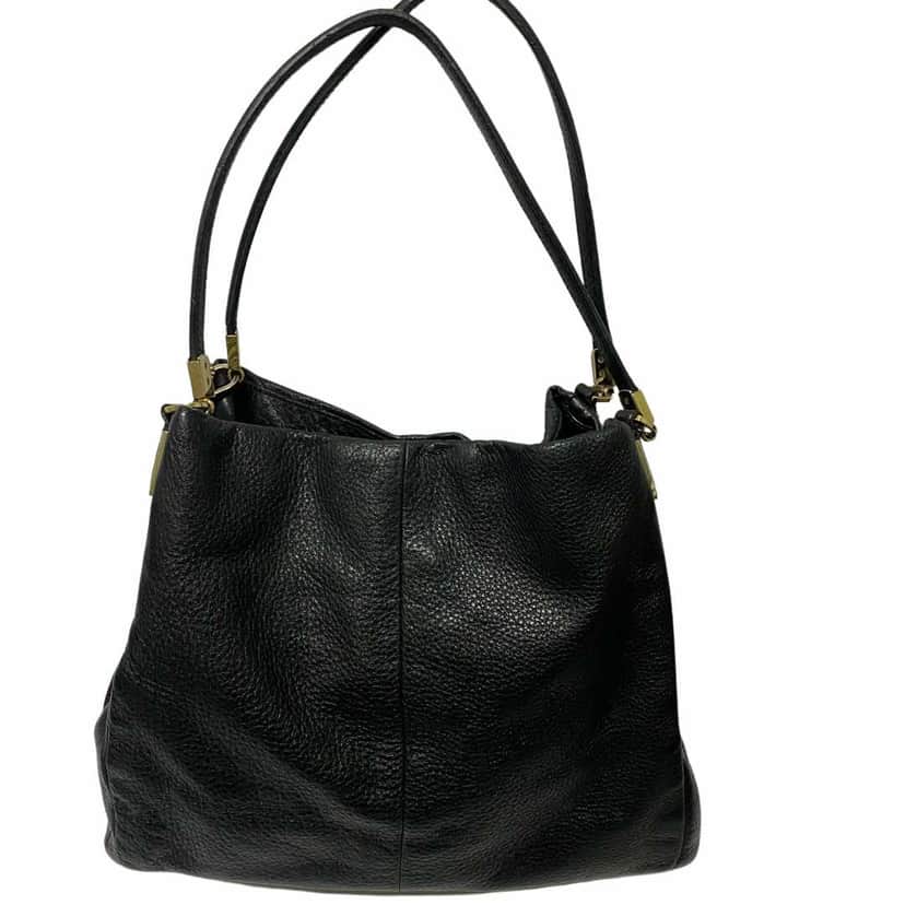 Coach Shoulder Bag Black Leather Very good condition - Front View