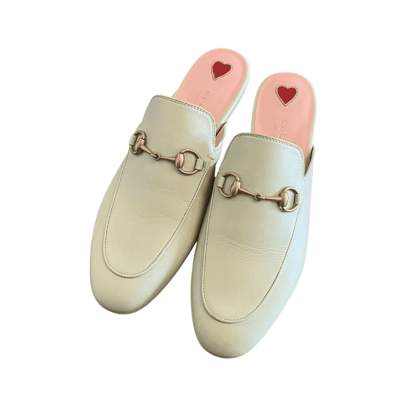 Gucci Princetown leather mules Green Leather Never worn, with tag - Front View