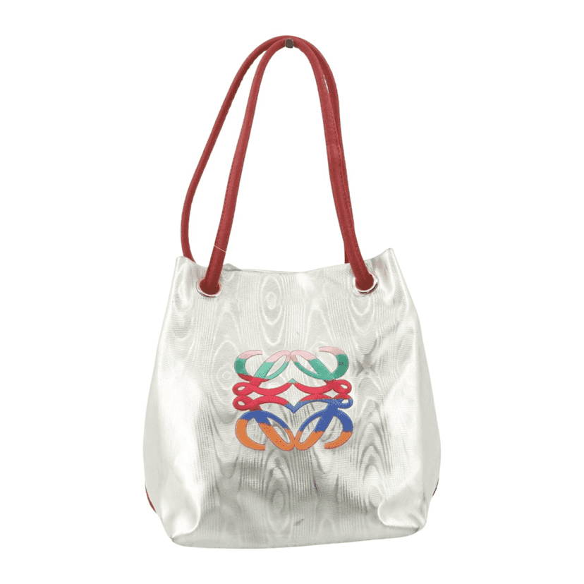 Loewe Anagram Tote Silver Very good condition - Front View
