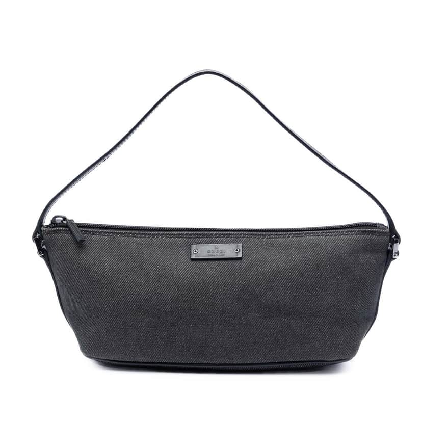 Gucci Denim Boat Black Very good condition - Front View