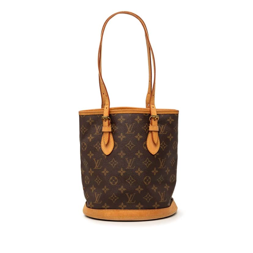 Louis Vuitton Monogram Petit Bucket Brown Very good condition - Front View