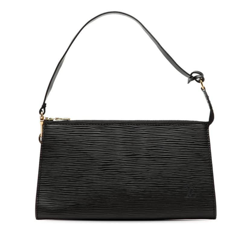 Louis Vuitton Epi Pochette Accessoires Black Leather Very good condition - Front View