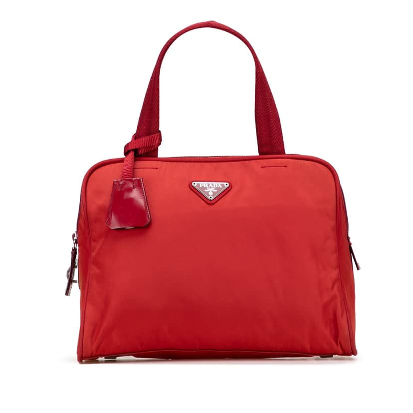 Prada Tessuto Handbag Red Good condition - Front View