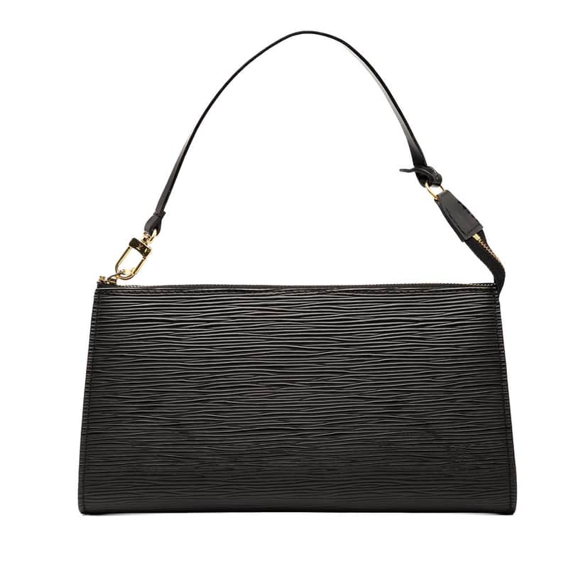 Louis Vuitton Epi Pochette Accessoires Black Leather Very good condition - Front View