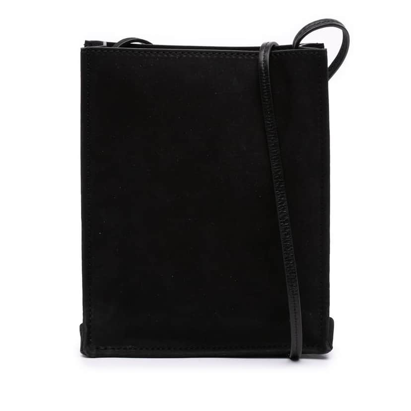The Row Small Suede To Go Crossbody Black Leather Very good condition - Front View