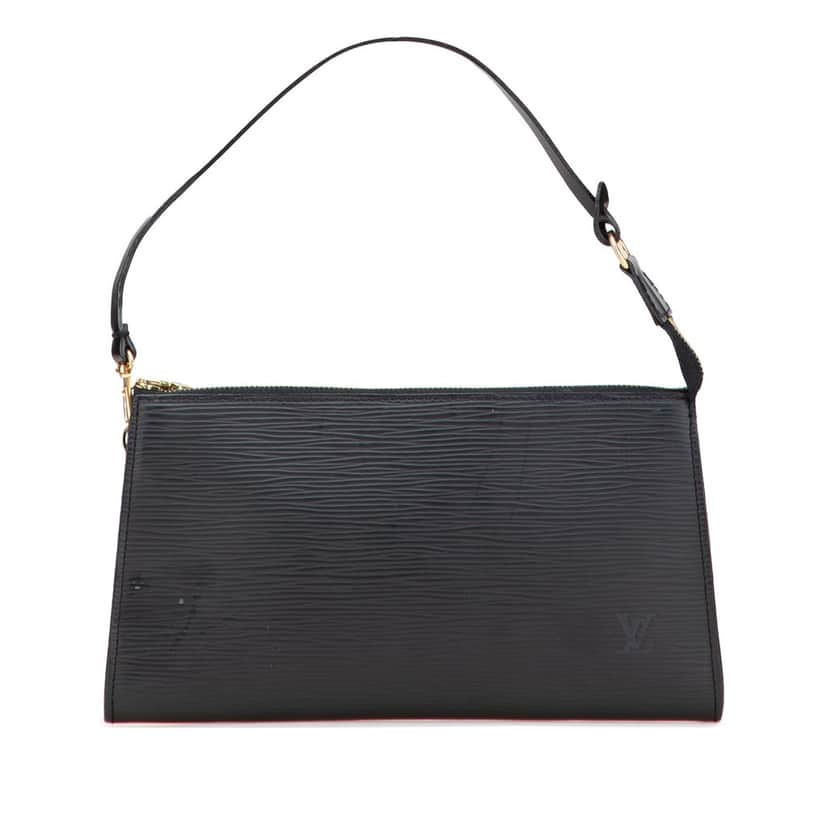 Louis Vuitton Epi Pochette Accessoires Black Leather Very good condition - Front View