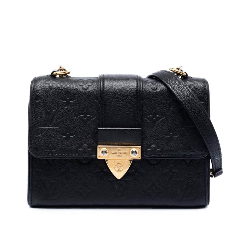 Louis Vuitton Monogram Empreinte Saint Sulpice BB Black Leather Very good condition - Front View