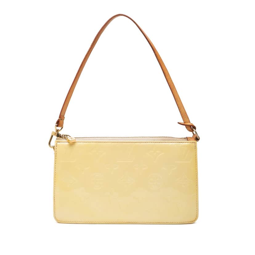Louis Vuitton Monogram Vernis Pochette Lexington Beige Leather Very good condition - Front View