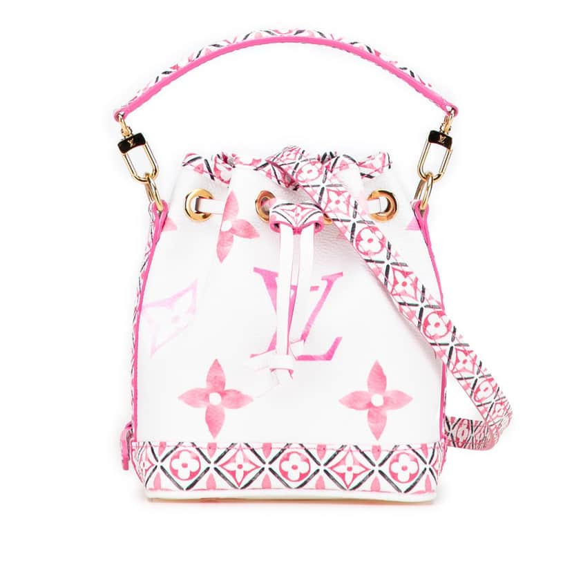 Louis Vuitton Monogram Watercolor Giant By the Pool Nano Noe White Very good condition - Front View
