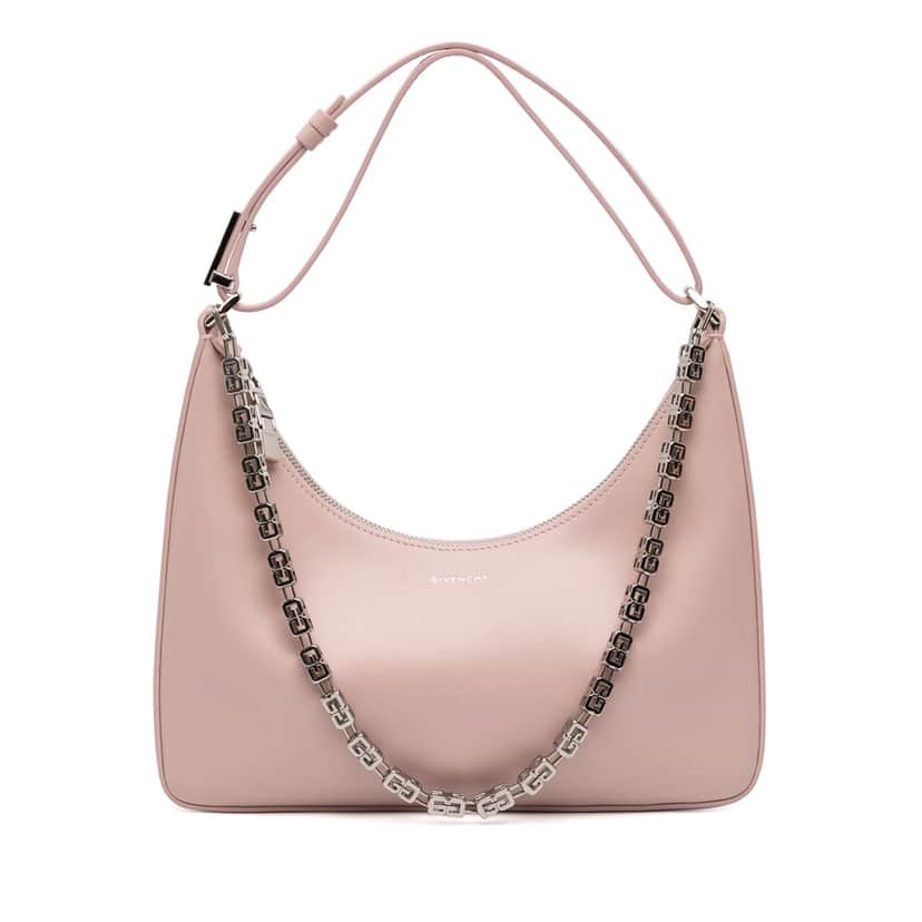 Givenchy Small Leather Moon Cut Out Bag Pink Leather Very good condition - Front View