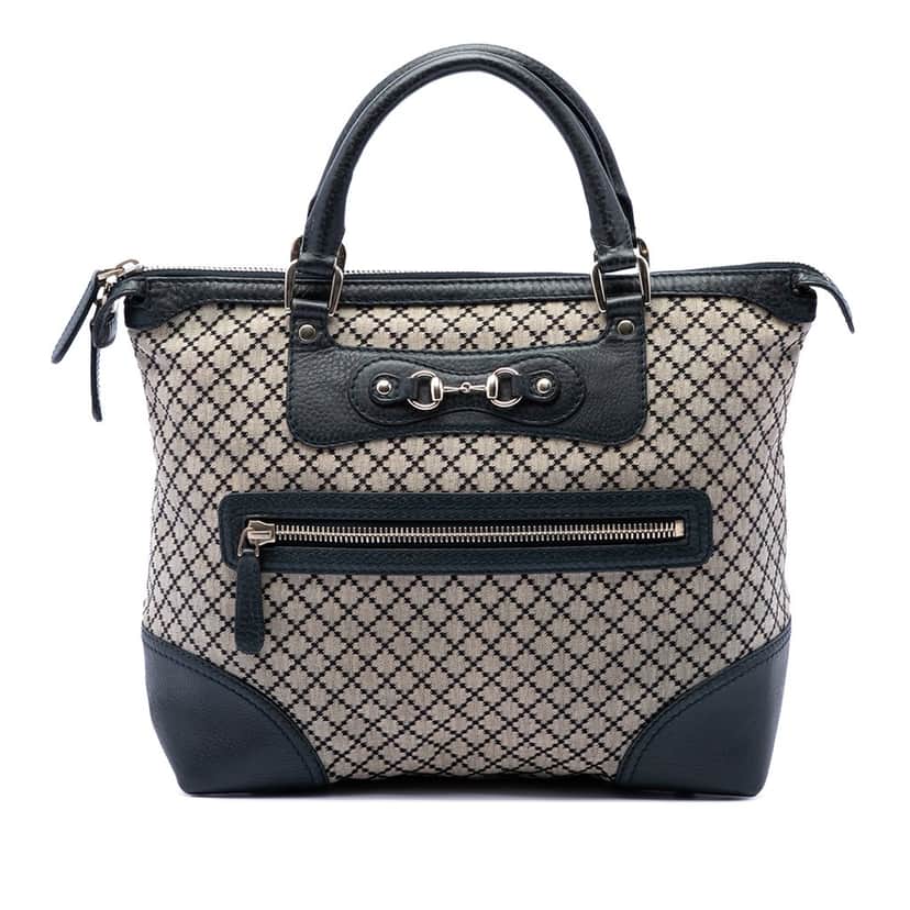 Gucci Diamante Canvas Catherine Tote Beige Very good condition - Front View