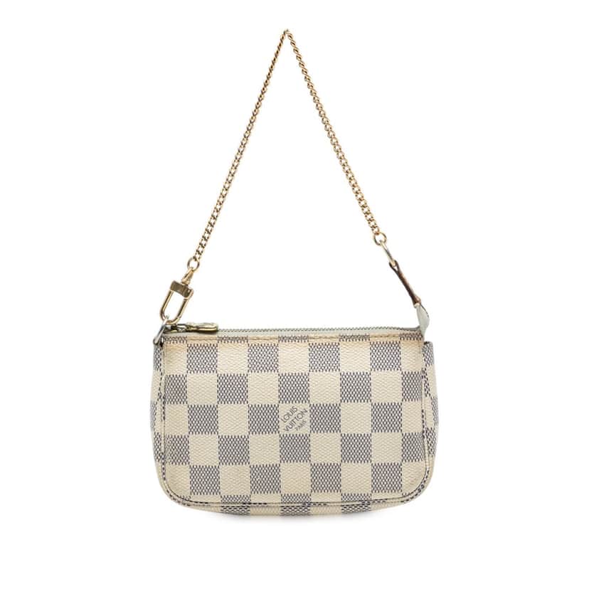 Louis Vuitton Damier Azur Mini Pochette Accessoires White Very good condition - Front View