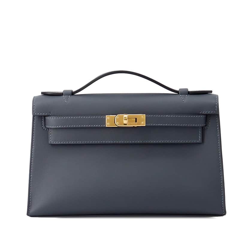 Hermès Swift Kelly Pochette 22 Other Leather Very good condition - Front View