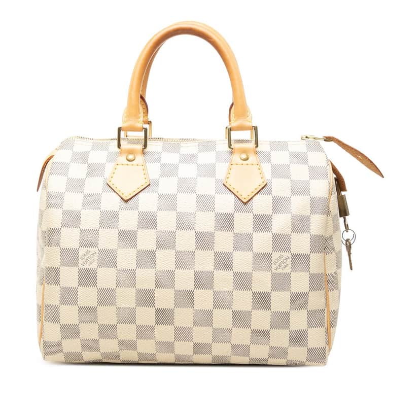 Louis Vuitton Damier Azur Speedy 25 White Very good condition - Front View