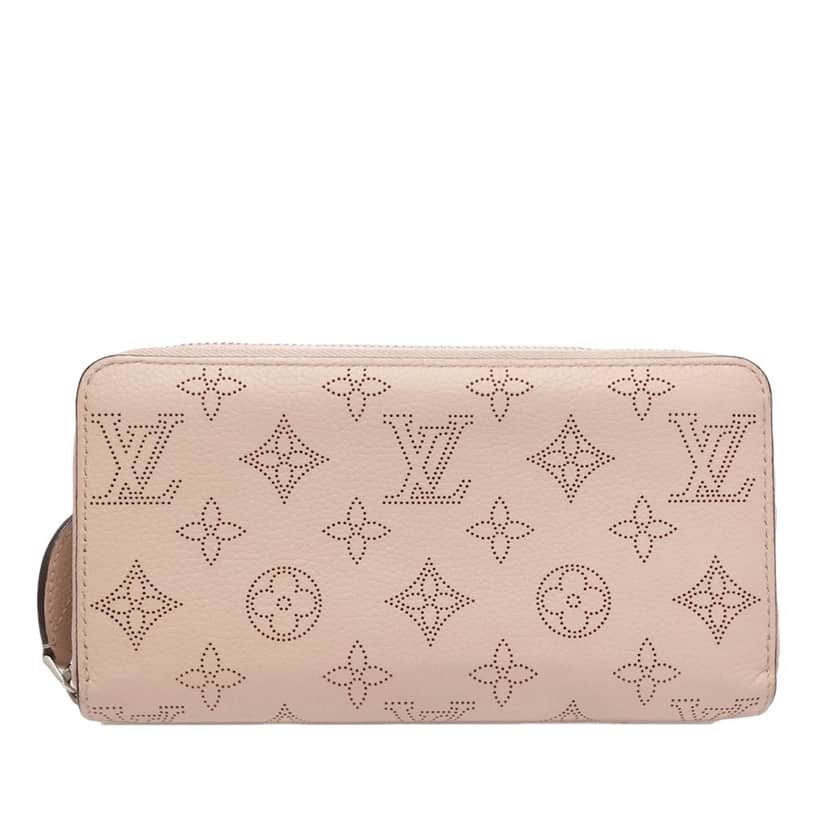 Louis Vuitton Monogram Mahina Zippy Long Wallet Pink Leather Very good condition - Front View