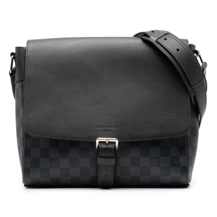 Louis Vuitton Damier Cobalt Newport Messenger PM Black Very good condition - Front View