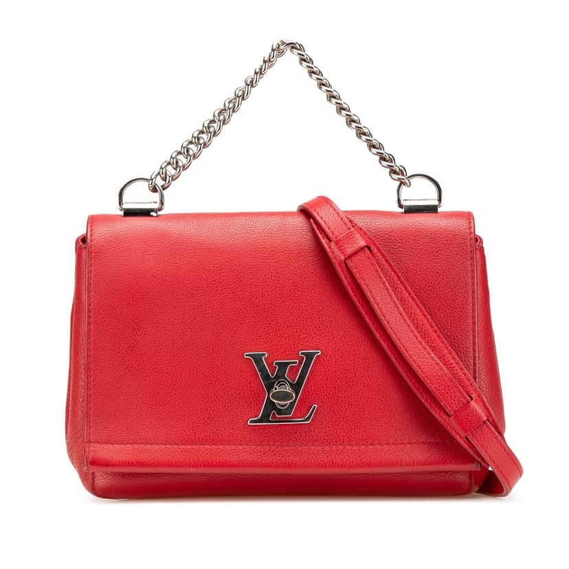 Louis Vuitton Leather Lockme II BB Red Leather Very good condition - Front View