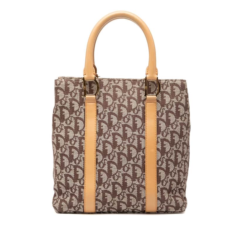 Dior Diorissimo Trotter Canvas Tote Brown Very good condition - Front View
