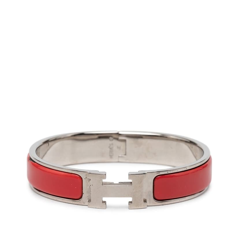Hermès Narrow Enamel Clic H Bracelet PM