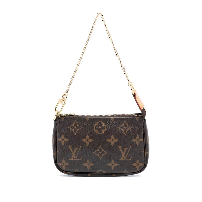 Louis Vuitton Monogram Mini Pochette Accessoires Brown Very good condition - Front View