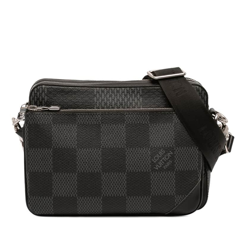 Louis Vuitton Damier Graphite 3D Trio Messenger Bag Black Good condition - Front View