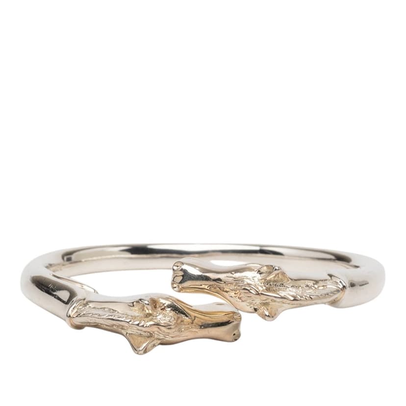 Hermès Palladium Plated Ravinet d Enfert Double Horse Head Bracelet