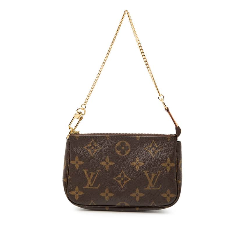 Louis Vuitton Monogram Mini Pochette Accessoires Brown Very good condition - Front View
