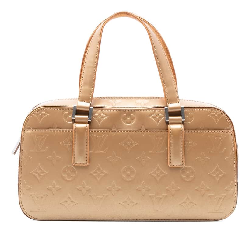 Louis Vuitton Monogram Mat Shelton Beige Leather Good condition - Front View