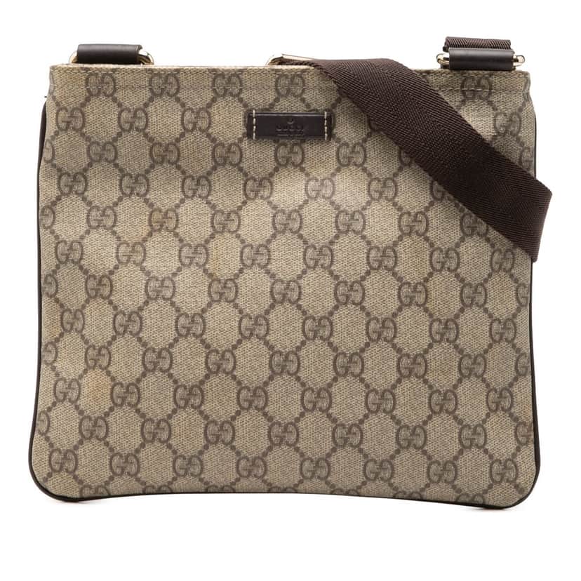 Gucci GG Supreme Crossbody Beige Very good condition - Front View