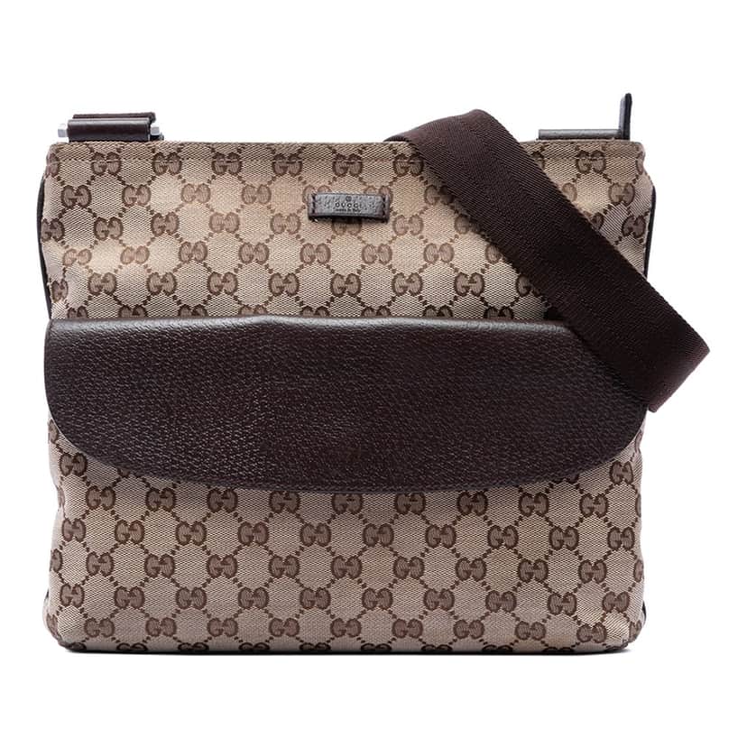 Gucci GG Canvas Crossbody Beige Very good condition - Front View