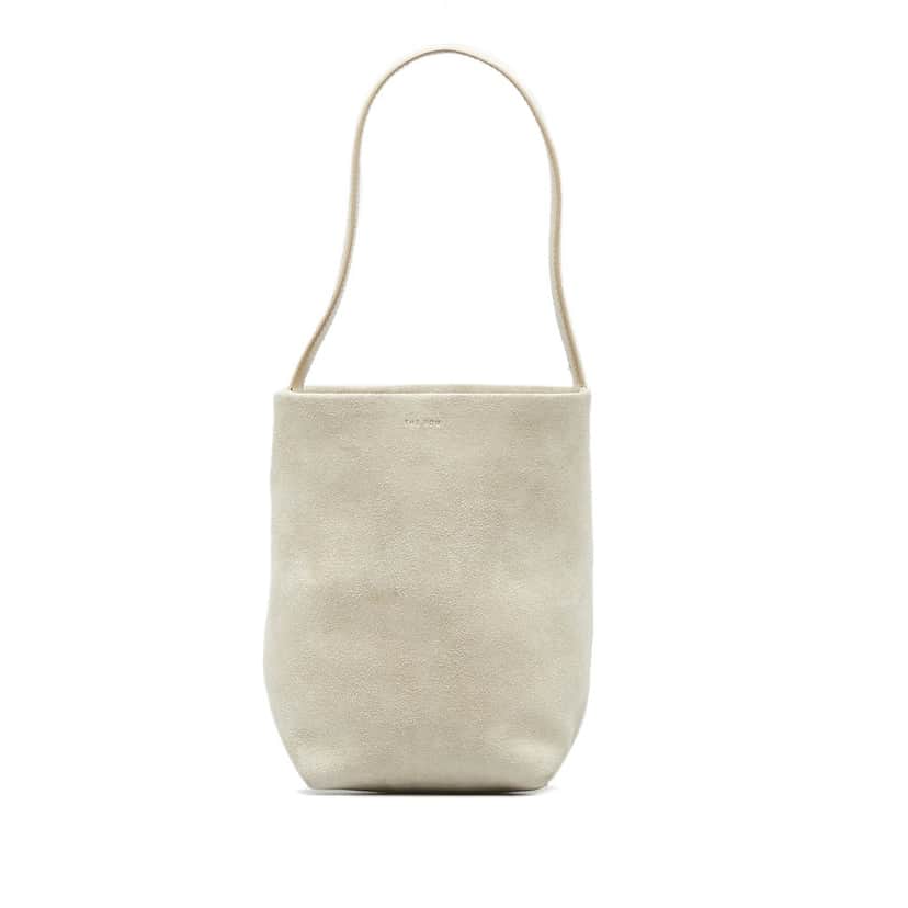The Row Small N/S Park Suede Tote Beige Leather Very good condition - Front View