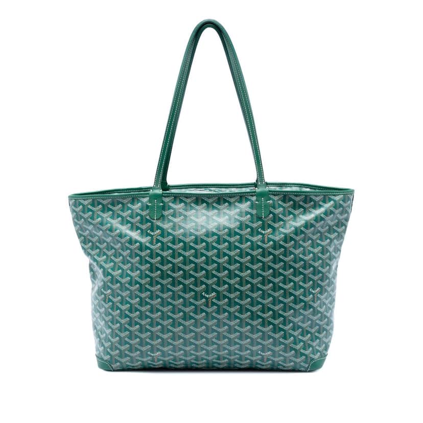 Goyard Goyardine Artois MM Green Very good condition - Front View