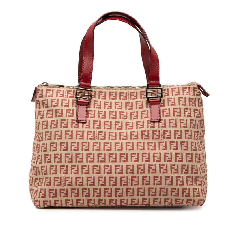 Fendi Zucchino Canvas Tote Beige Very good condition - Front View