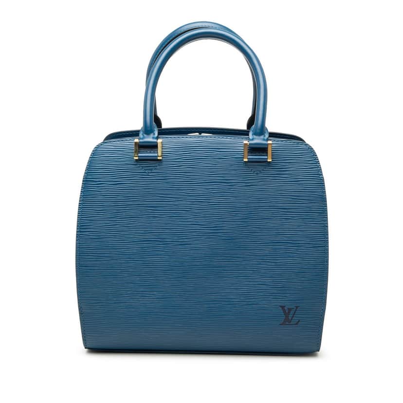 Louis Vuitton Epi Pont Neuf PM Blue Leather Very good condition - Front View
