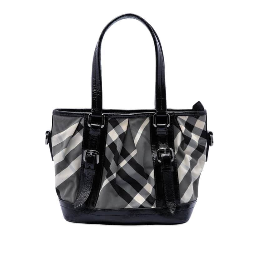 Burberry Beat Check Nylon Lowry Satchel Other Very good condition - Front View