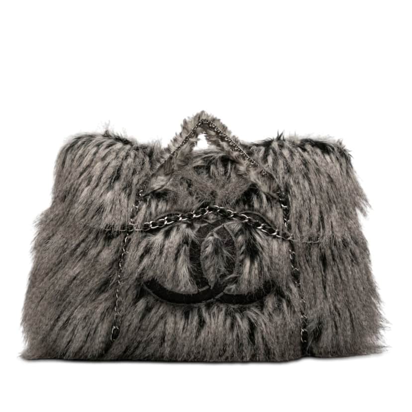 Chanel Faux Fur Arctic Fantasy Tote Other Very good condition - Front View