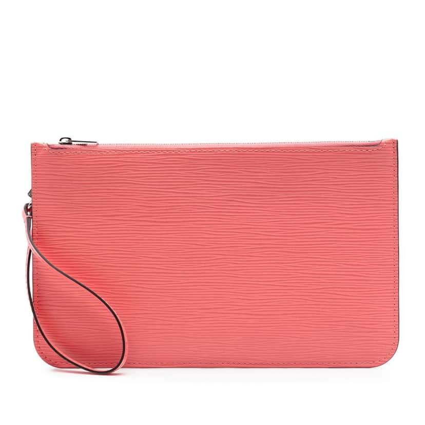 Louis Vuitton Epi Neverfull Pouch Pink Leather Very good condition - Front View