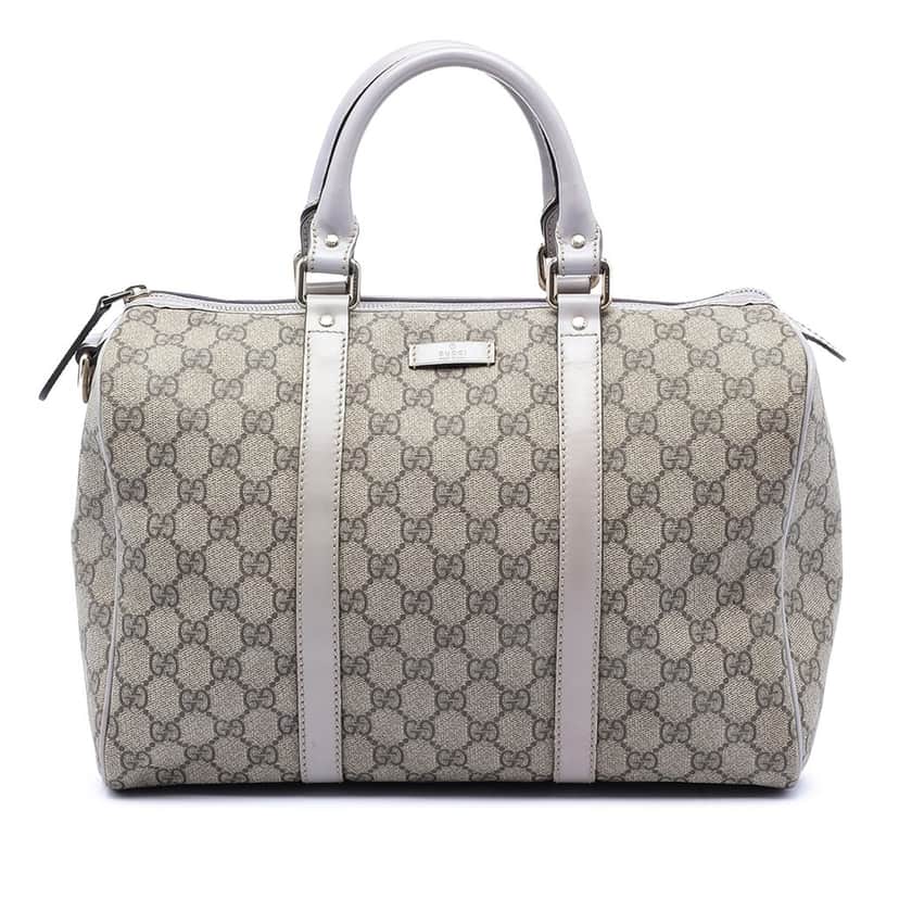 Gucci Medium GG Supreme Joy Boston Bag Beige Very good condition - Front View