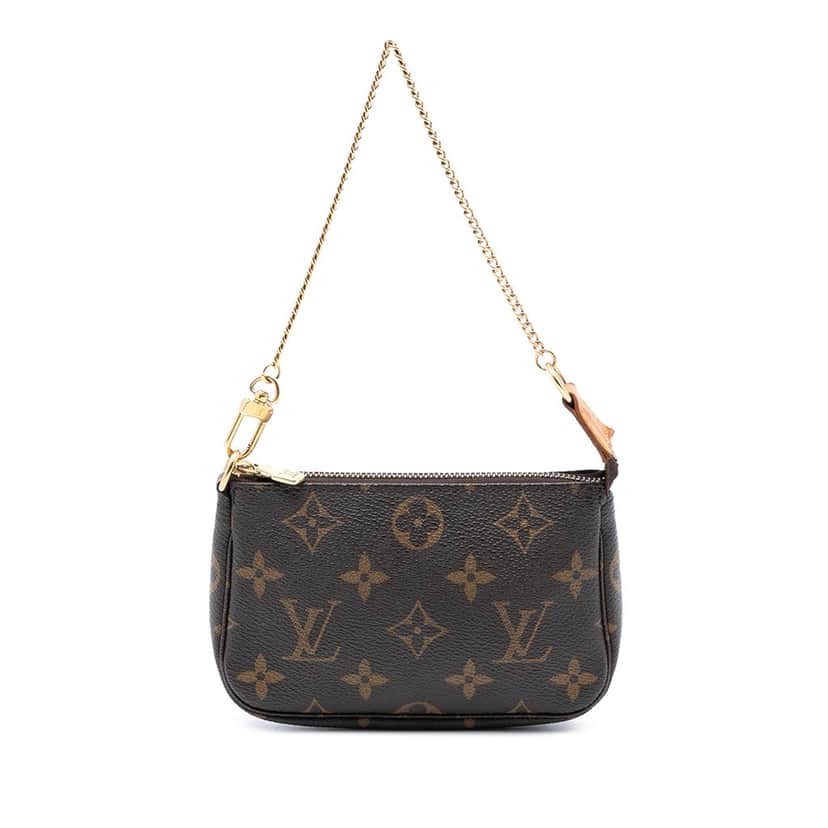 Louis Vuitton Monogram Mini Pochette Accessoires Brown Very good condition - Front View