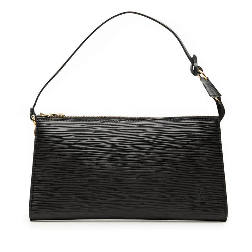 Louis Vuitton Epi Pochette Accessoires Black Leather Very good condition - Front View