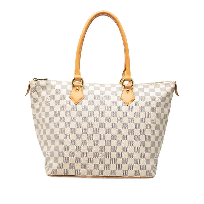 Louis Vuitton Damier Azur Saleya MM White Very good condition - Front View