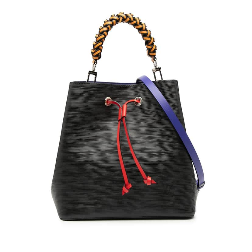 Louis Vuitton Epi Braided Neonoe MM Blue Leather Very good condition - Front View