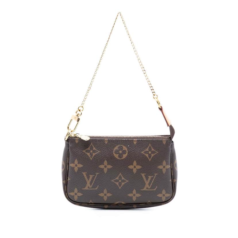Louis Vuitton Monogram Mini Pochette Accessoires Brown Very good condition - Front View