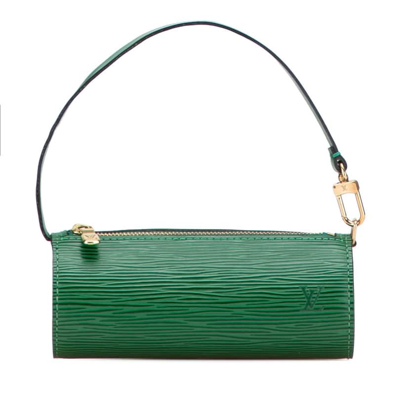 Louis Vuitton Epi Pochette Papillon Green Leather Good condition - Front View