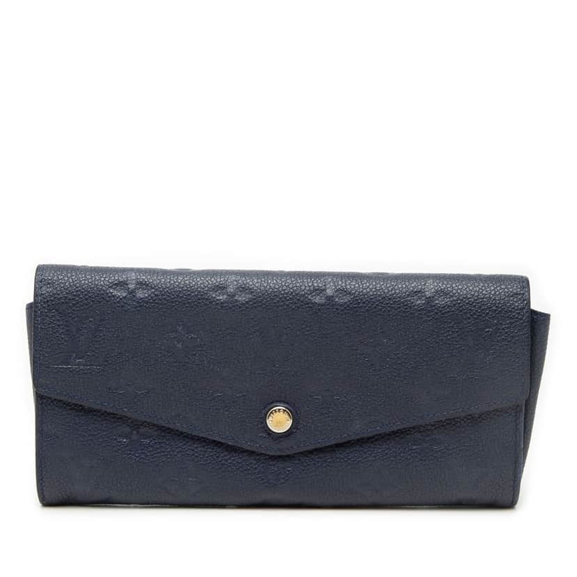 Louis Vuitton Monogram Empreinte Curieuse Wallet Blue Leather Very good condition - Front View
