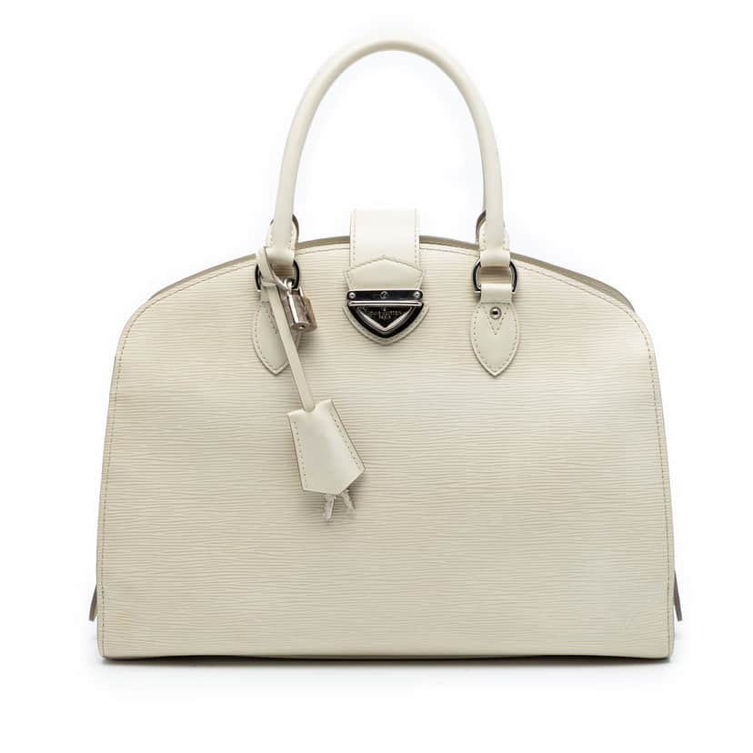 Louis Vuitton Epi Pont Neuf GM White Leather Very good condition - Front View